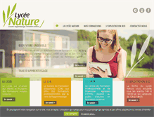 Tablet Screenshot of lyceenature.com